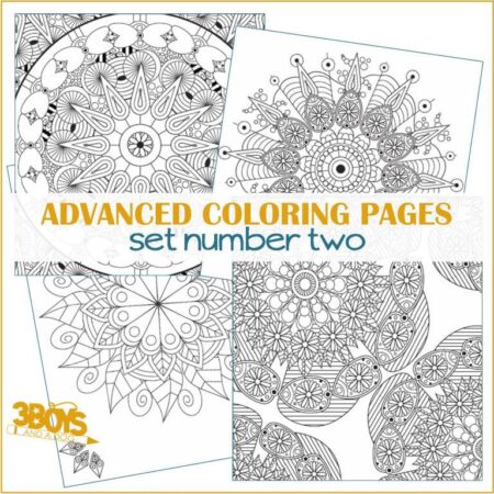 Advanced Coloring Pages Set #2