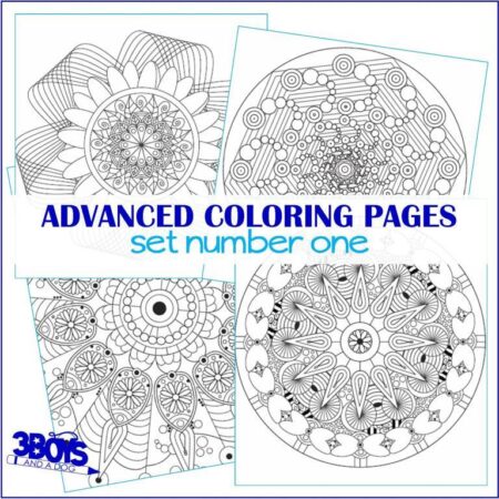 Advanced Coloring Pages Set #1