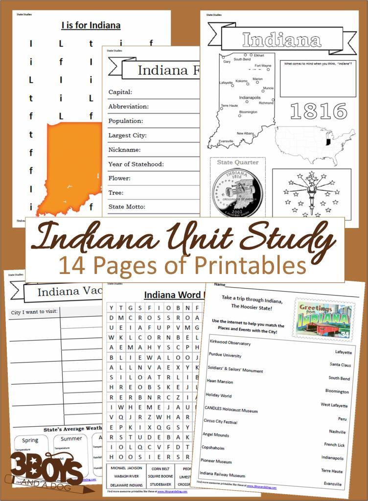 Indiana State Unit Study