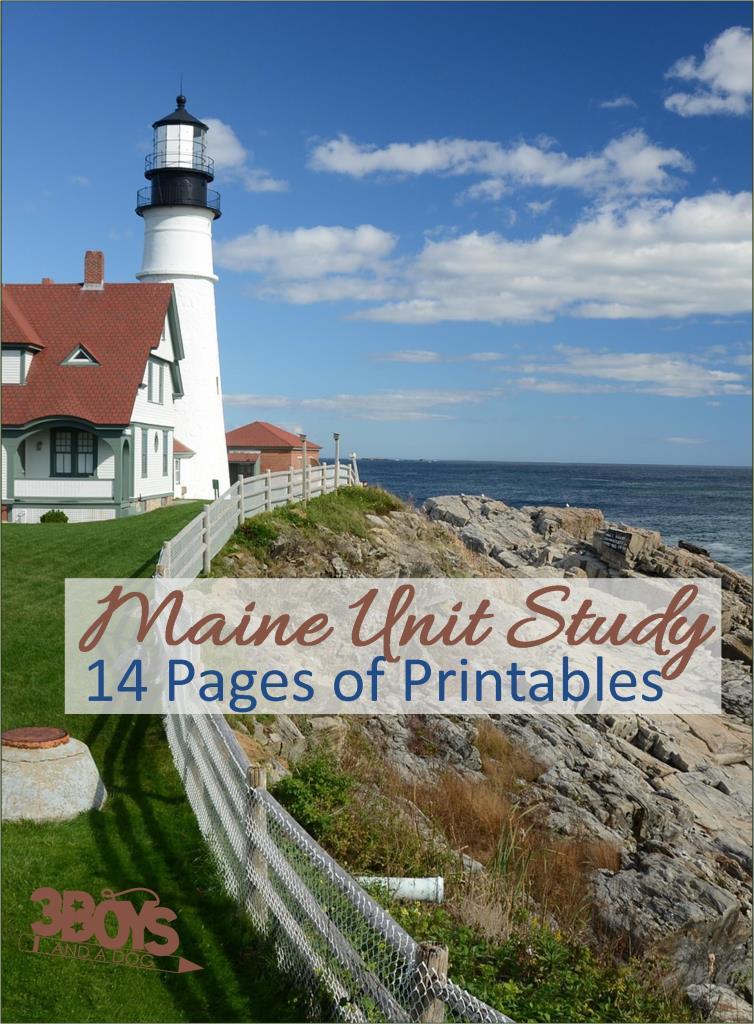 Maine State Unit Study