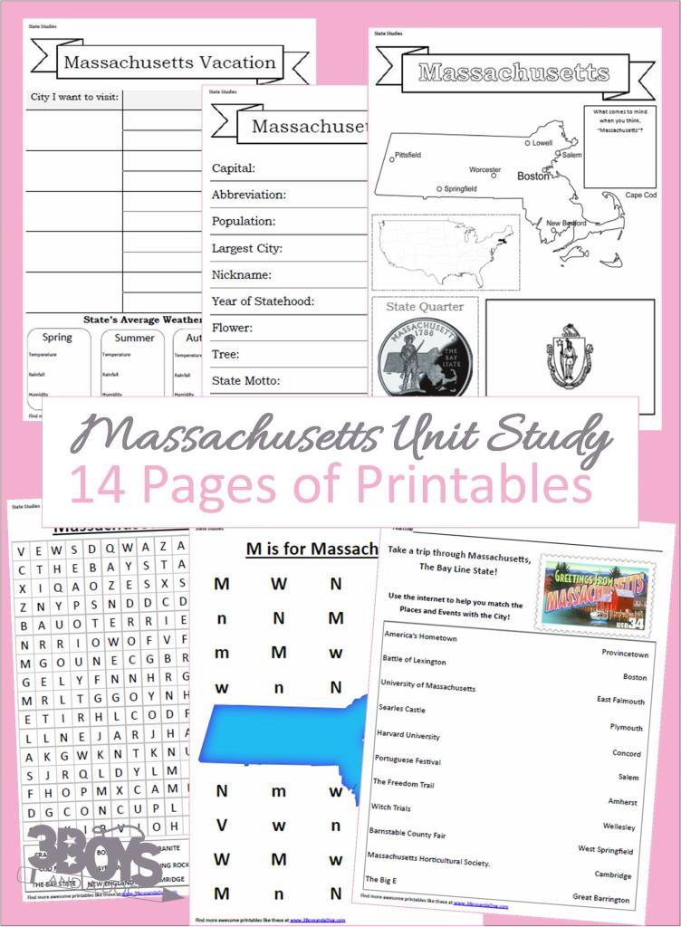 Massachusetts State Unit Study
