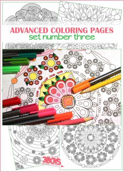 Advanced Coloring Pages Set #3 - 3 Boys and a Dog, Shop