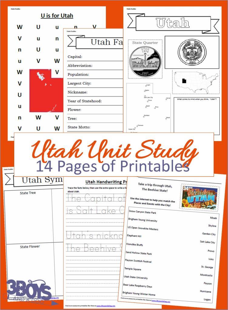 Utah State Unit Study