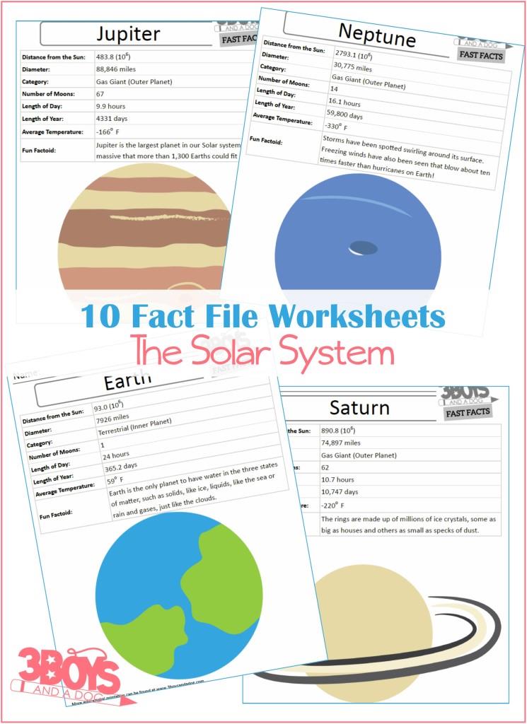 Solar System Fact Files