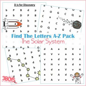 The Preschool A to Z Learning Pack for the Solar System