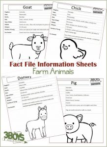 Farm Animals Fact Files