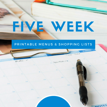 Meal Planning Printables: Weeks 14 through 18