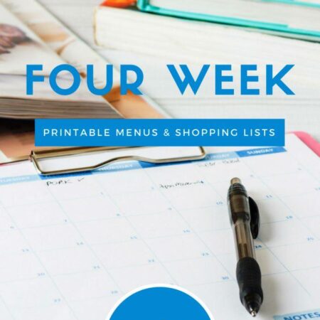 Weeks 23 through 26 June Meal Planning Printables