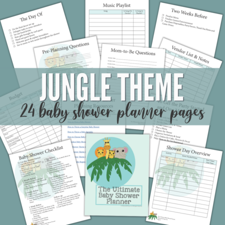 Jungle Themed Baby Shower Planner