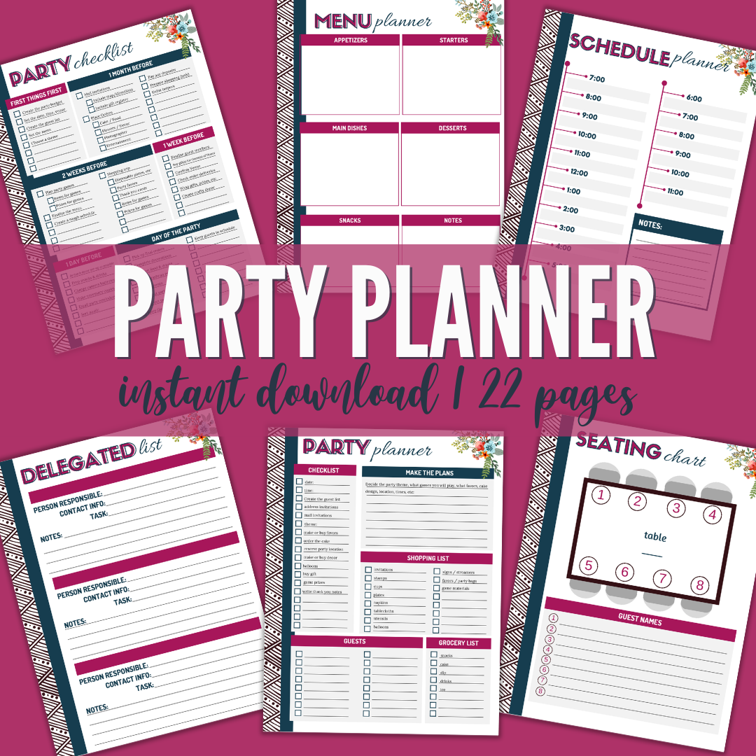 Printable Party Planner