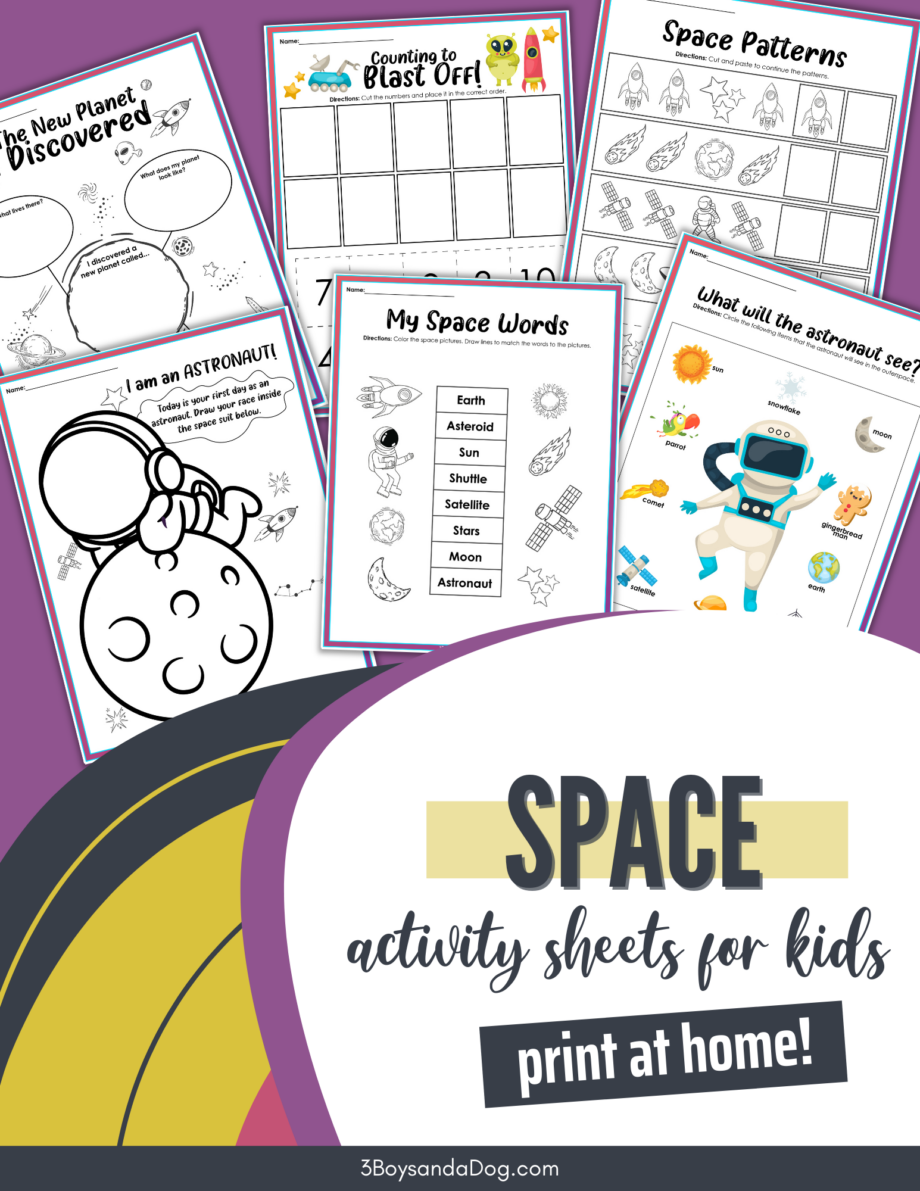 Space Activity Sheets