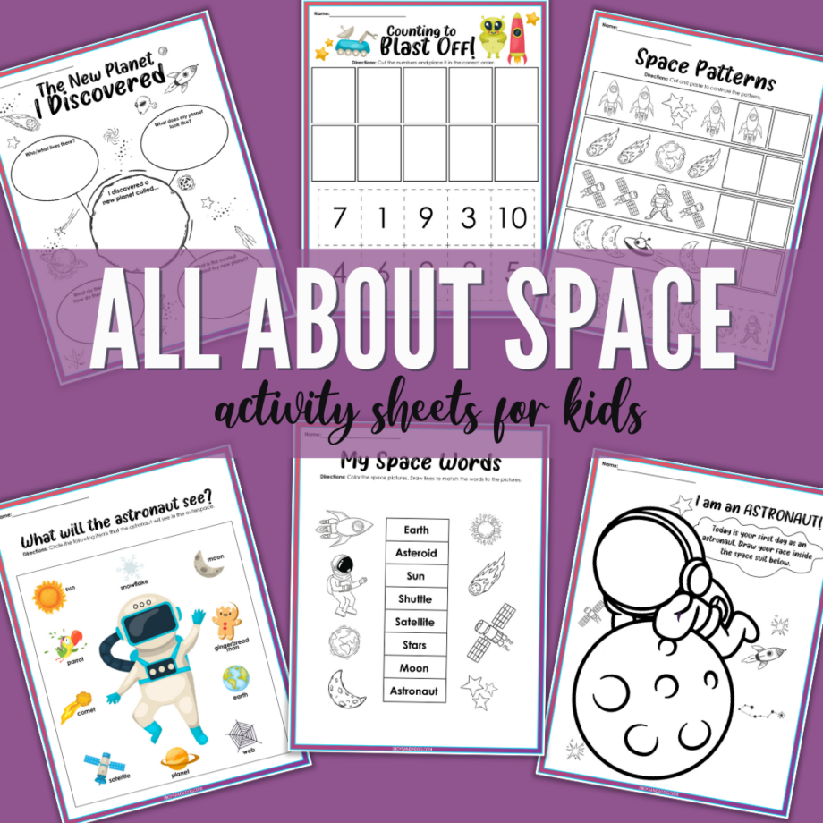 Space Activity Sheets