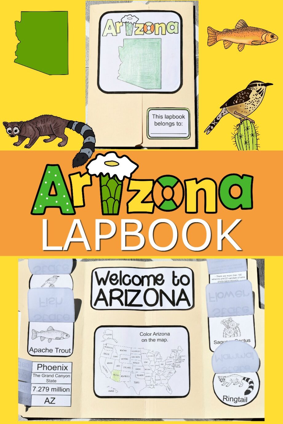 Arizona Lapbook Elements