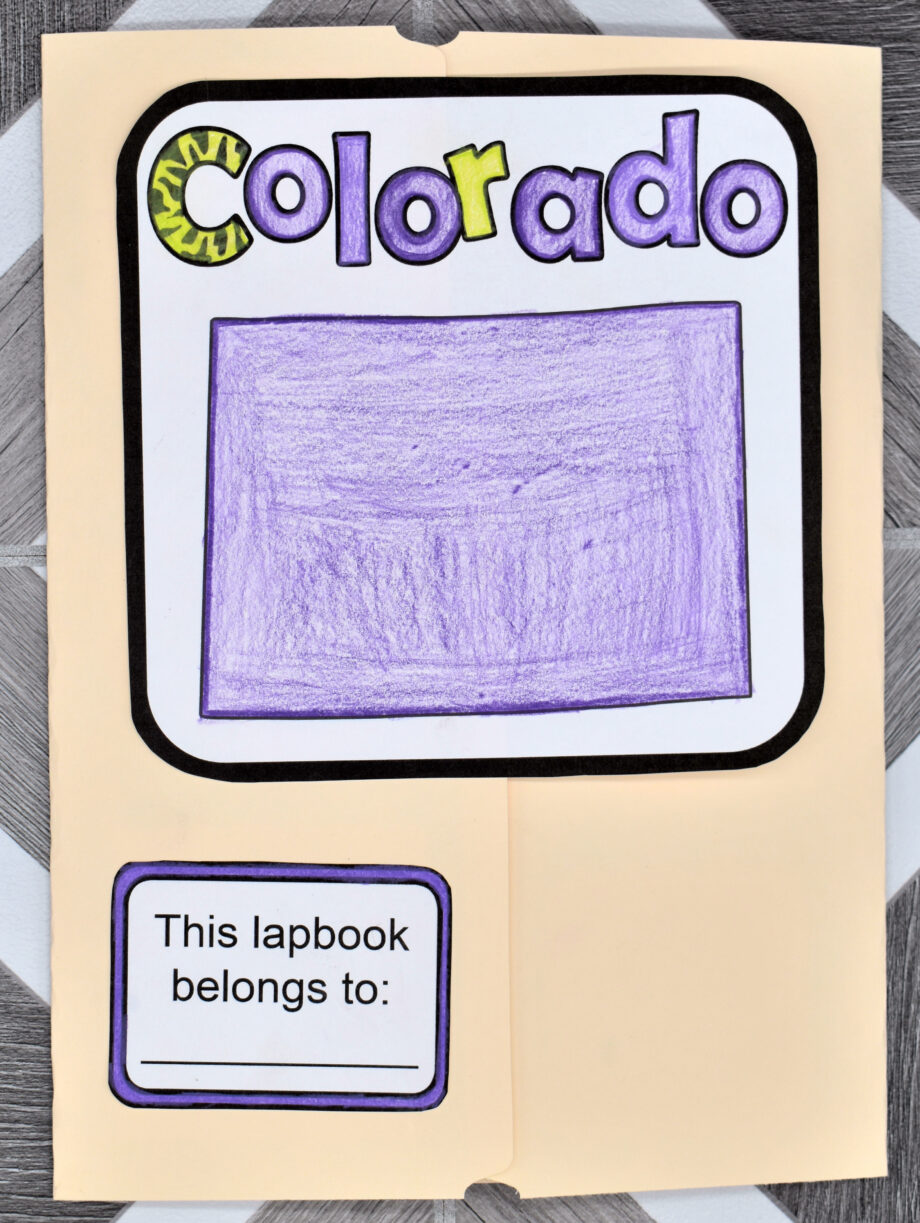 Colorado Lapbook Elements