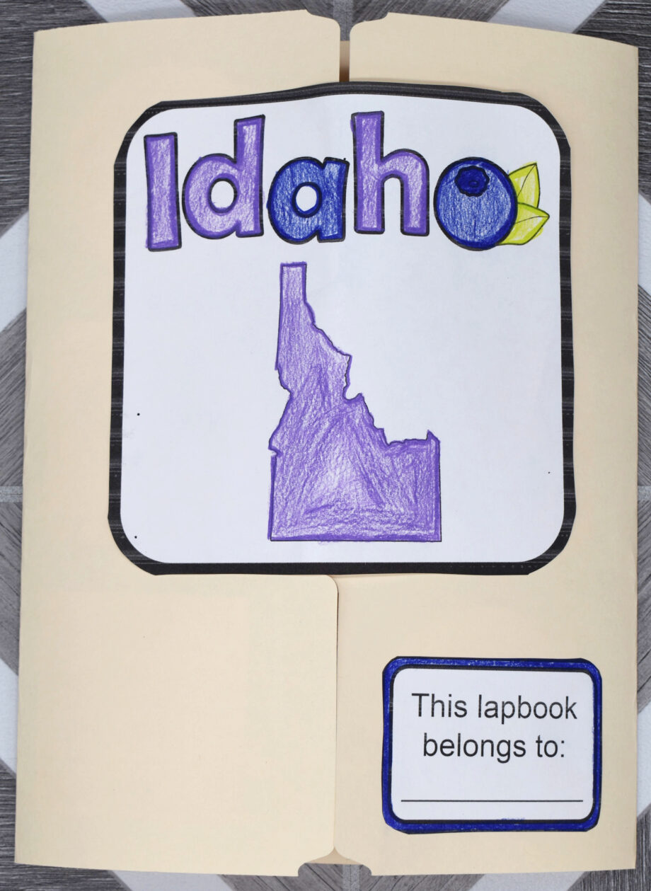 Idaho Lapbook Elements