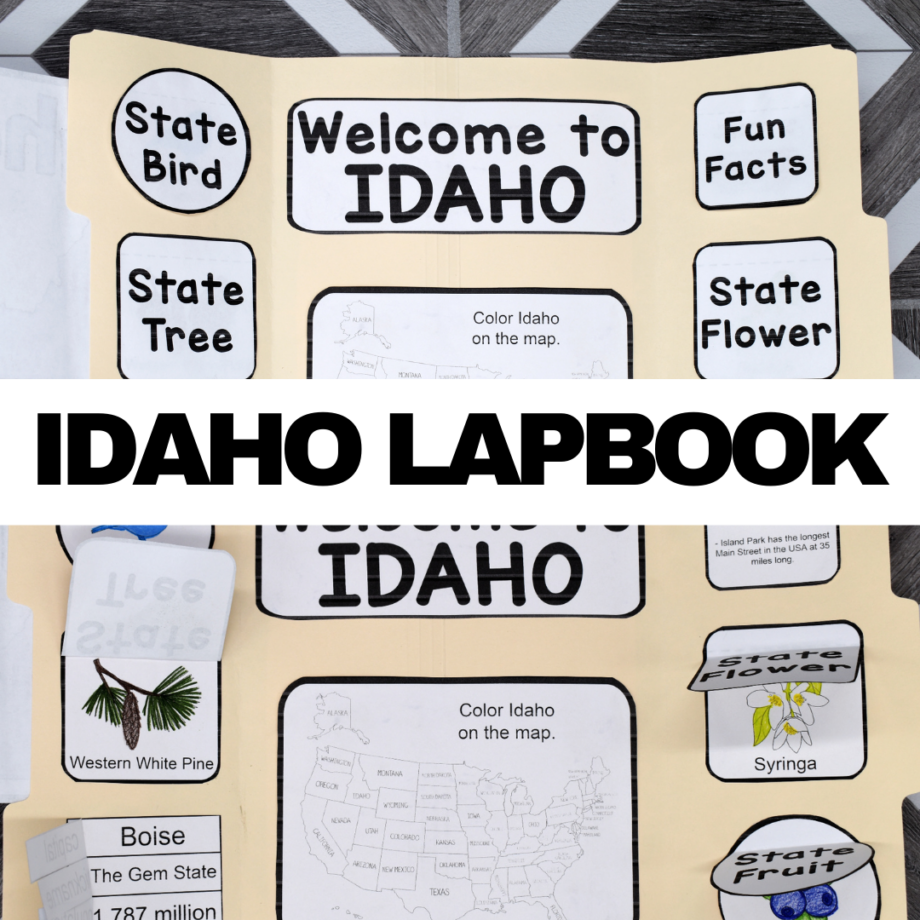 Idaho Lapbook Elements