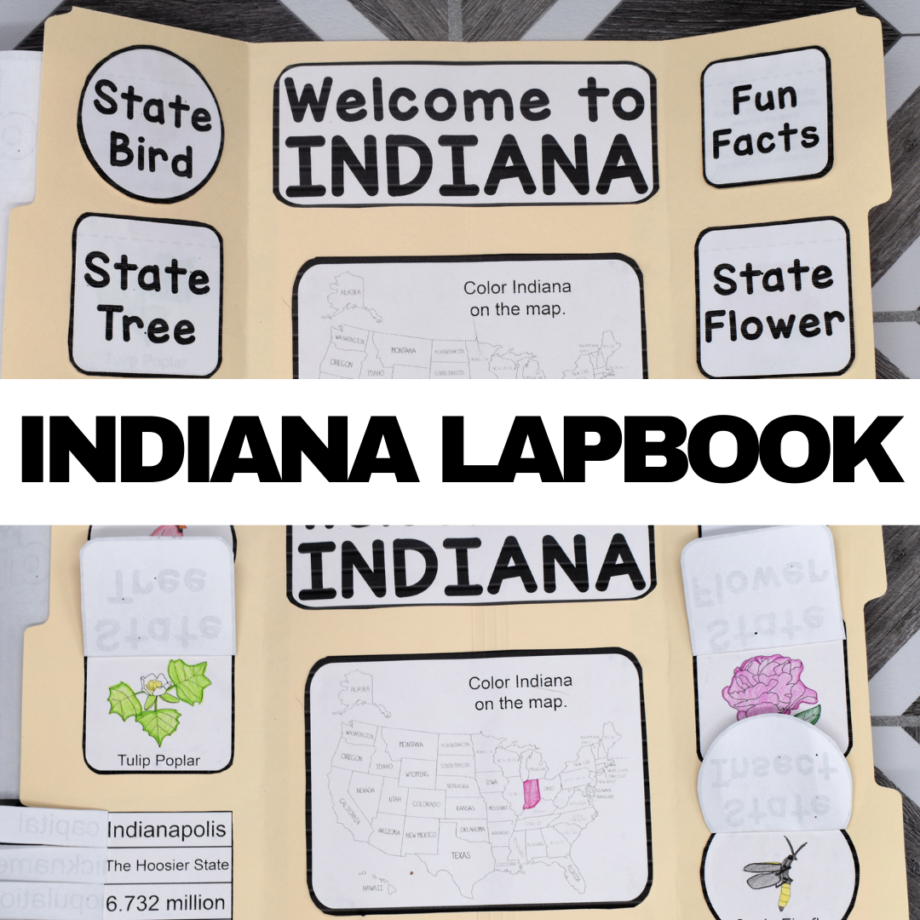 Indiana Lapbook Elements