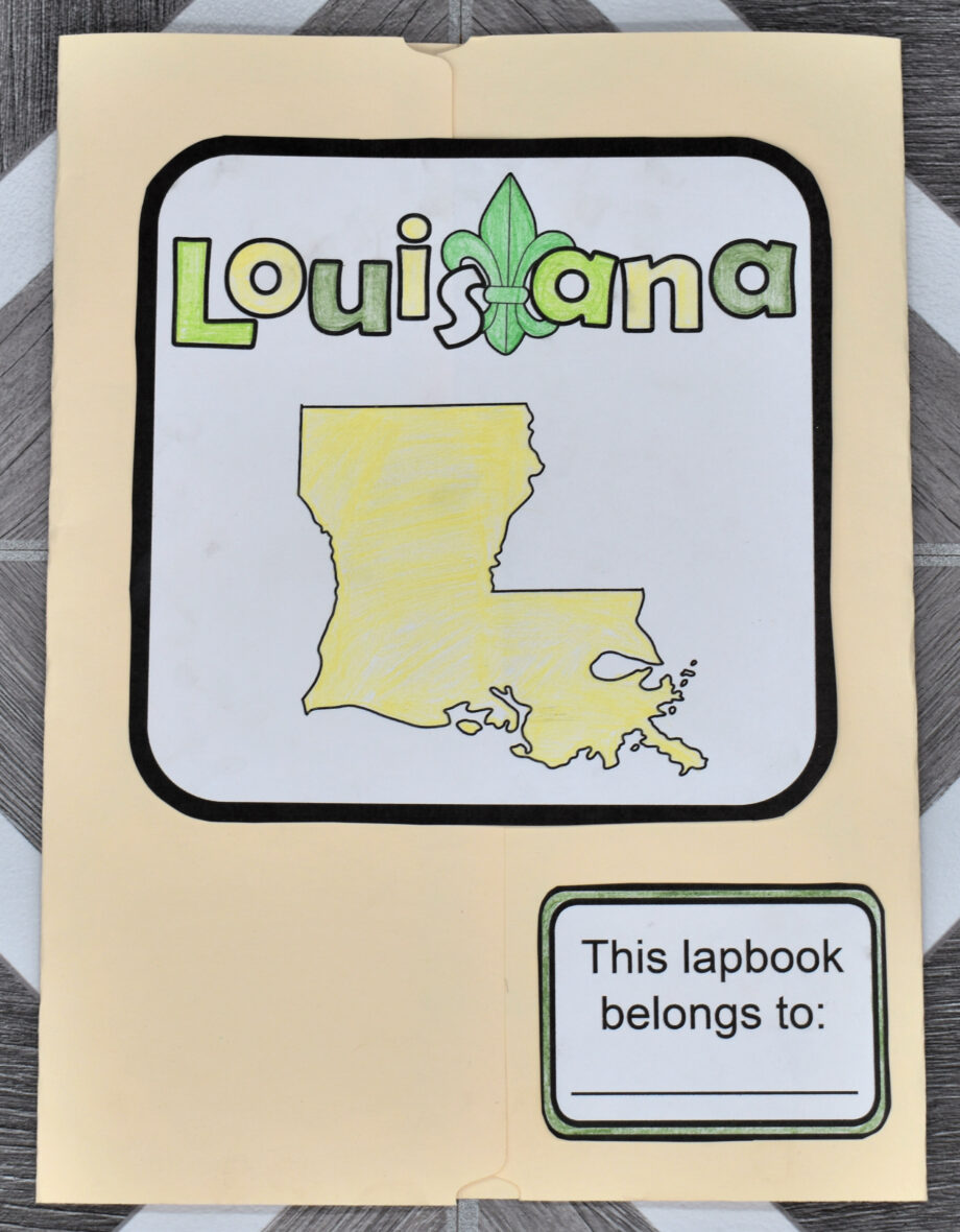 Louisiana Lapbook Elements