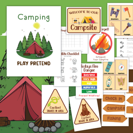 Pretend Play Camping