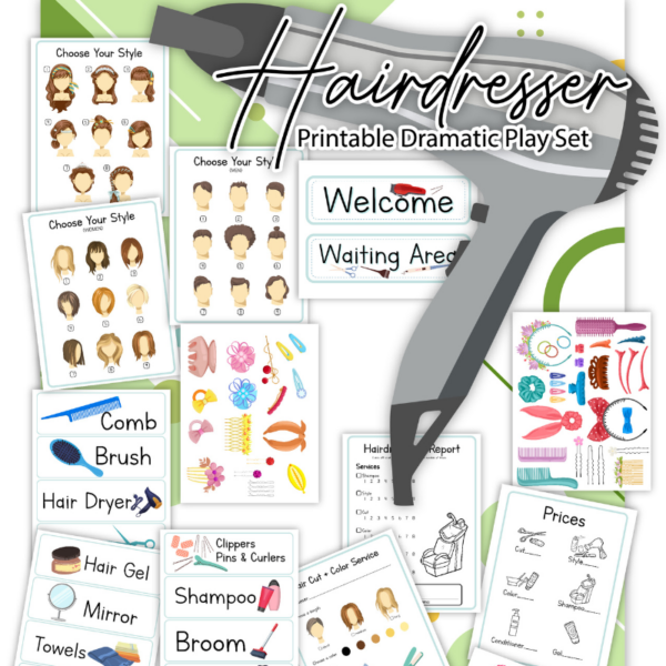 Pretend Play Hairdresser - 3 Boys and a Dog, Shop