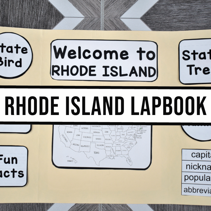 Rhode Island Lapbook Elements