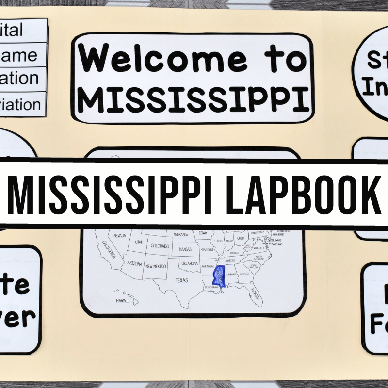 Mississippi Lapbook Elements