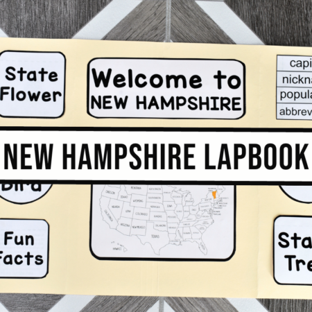 New Hampshire Lapbook Elements