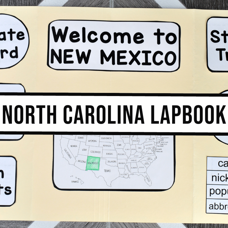North Carolina Lapbook Elements