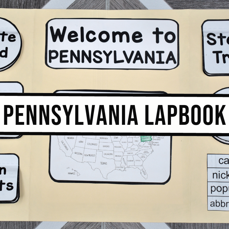 Pennsylvania Lapbook Elements