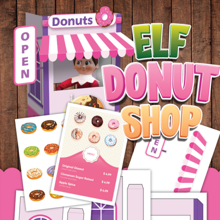 Pretend Play Elf Donut Shop