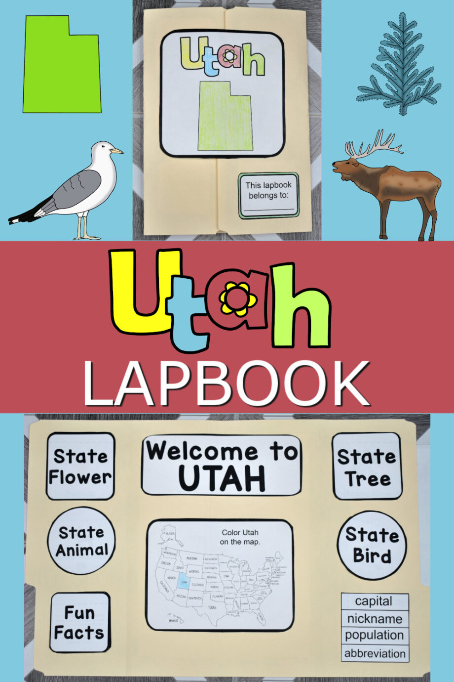 Utah Lapbook Elements