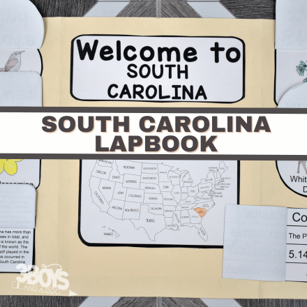 South Carolina Lapbook Elements