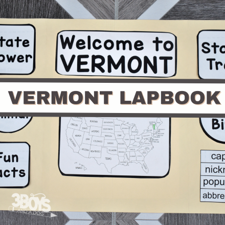 Vermont Lapbook Elements