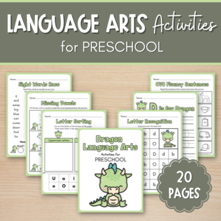 Dragon Language Arts Worksheets