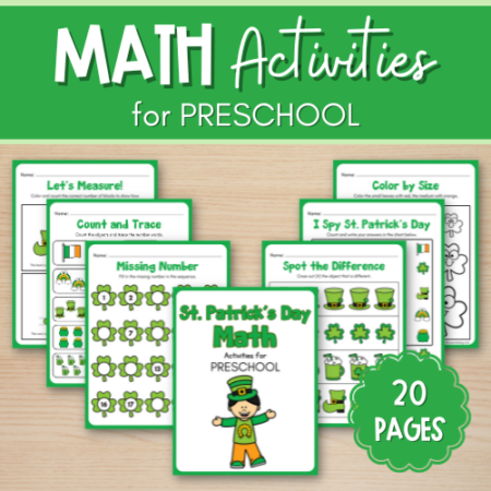 Saint Patrick’s Day Math for Preschool