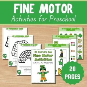 Saint Patrick’s Day Fine Motor Activities for Preschool